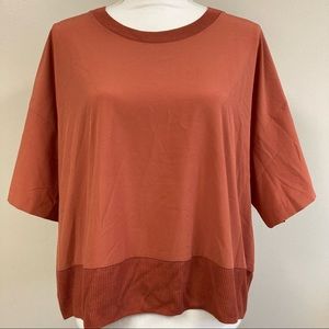 Athleta Rust Short Sleeve Tee